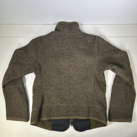 66 North Iceland Full Zip Gola Jacket Women’s M Wool Blend Brown Mock Neck - Picture 6 of 9